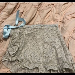 handmade brandy melville inspired floral skirt